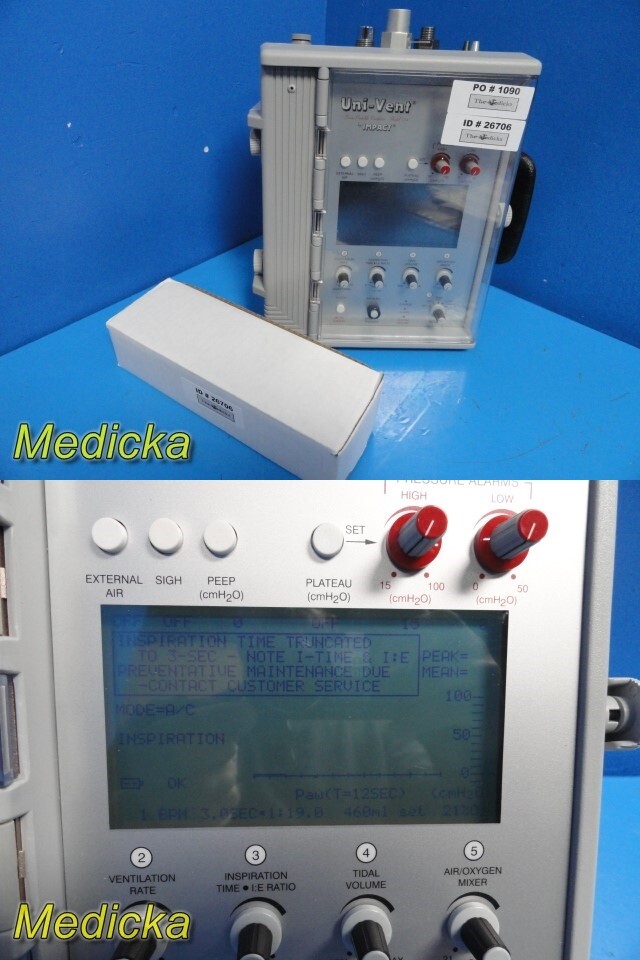 Impact 754 Eagle Uni-Vent Series Portable Ventilator W/ NEW