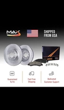 Rear Brake Rotors + Ceramic Pads for Lexus ES250 NX300 Toyota Camry Rav4