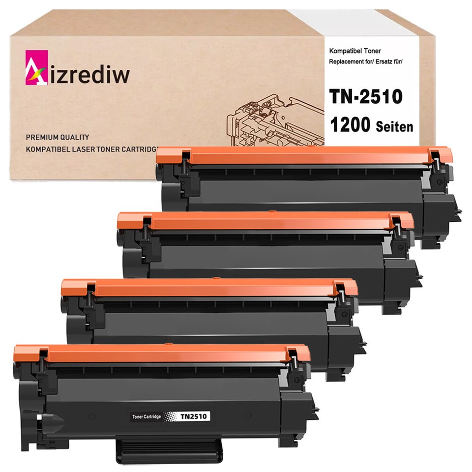 2 TONER TN-2510XL COMPATILE PER BROTHER L2800DW L2827DW L2400DWE - Foto 8