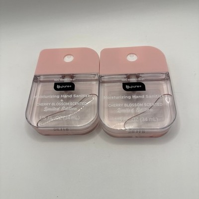 2 New B Pure Moisturizing Hand Sanitizers Cherry Blossom Scented