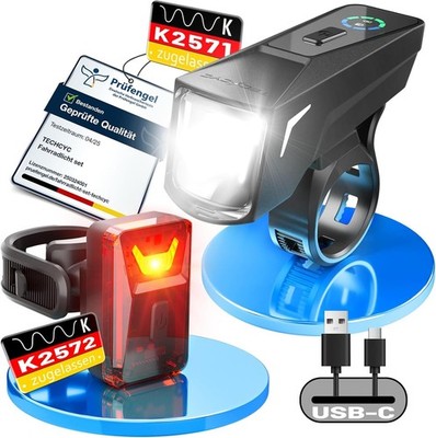 Smarte Helligkeitssteuerung, 4 Lichtmodi, LED-Fahrradlicht, , leicht