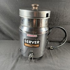 Server Brand Model FS-4 Stainless Steel Soup Cheese Food Warmer 500W - TESTED