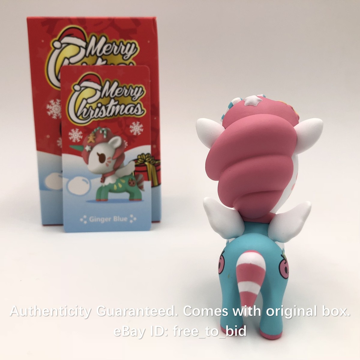 Tokidoki Unicorno Christmas Ginger Blue Mini Figure Opened Blind