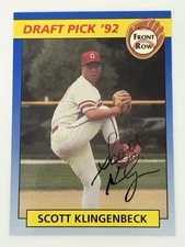 1992 Front Row Scott Klingenbeck Auto Signed Card #45 Ohio State