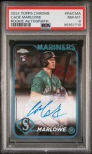 2024 TOPPS CHROME RC AUTOS #RACMA CADE MARLOWE PSA 8