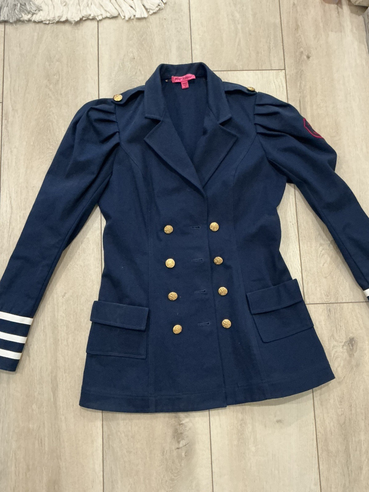 CHAQUETA MARINERA DE DOBLE BOTONADURA BETSEY JOHNSON de colección RARA para mujer 8