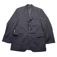 Lauren Ralph Lauren Mens Navy Blue 2 Button Blazer Sport Coat Made in Canada