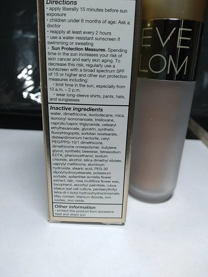 EVE LOM RADIANCE LIFT FOUNDATION SPF 15 SUNSCREEN, ALABASTER 1, 1 FL OZ NIB - Image 2 of 4