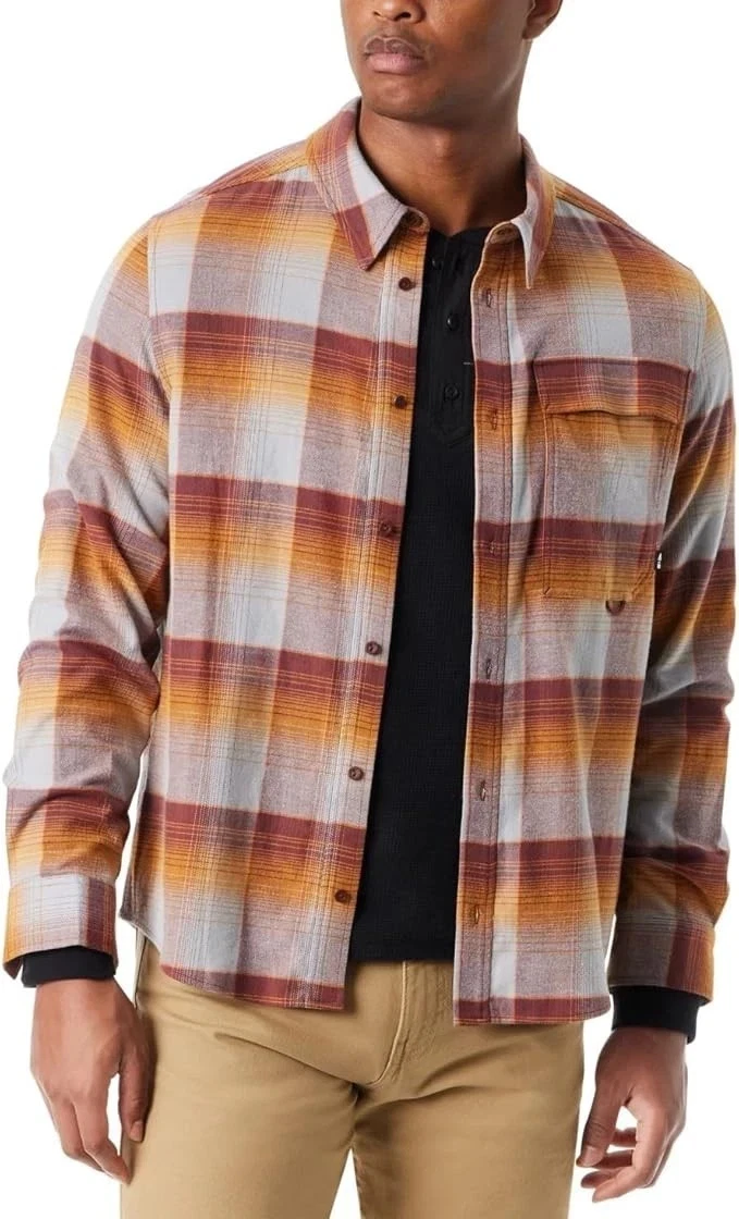 Bass Outdoor Men Classic Fit Long Sleeve Button-up Shirt Size XXL