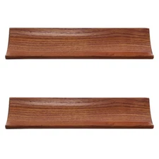  2pcs Sushi Plates: Rustic Wood Sushi Serving Trays - Rectangular Cheese Boards