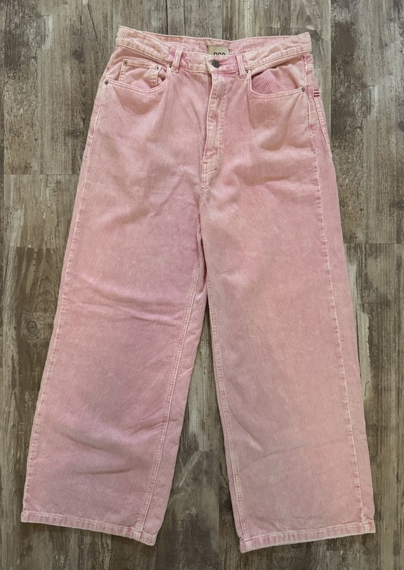 BDG Urban Outfitters Pink Corduroy Wide Leg High Rise Pants Women Size 30