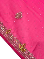 Georgette Dupatta Scarf Vintage Indian Embroidered Long Stole For Woman LD7215