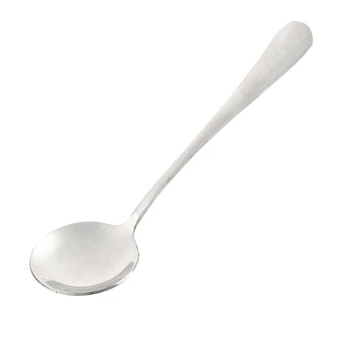 Home Restaurant Stainless Steel Round Head Soup Condiment Spoon 15.5cm Long - Picture 1 of 3