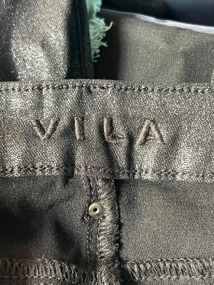 VILA Pantalon Skinny Femme Élégant Noir Taille M - Photo 4/4