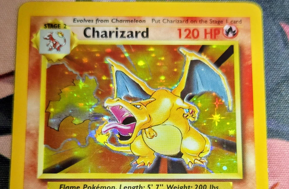 1999 Pokémon TCG Charizard 4/102 Holo Rare Base Set   - Image 2 of 4