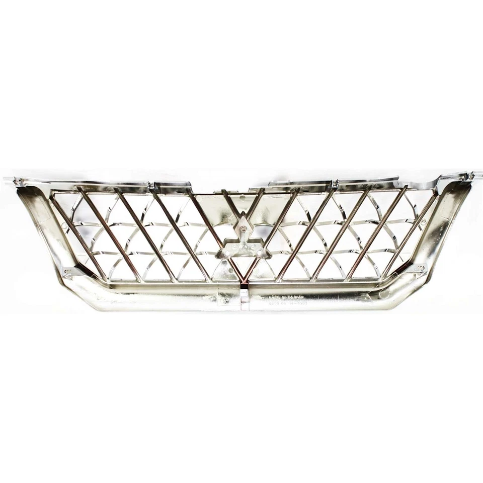Grille For 2001 Mitsubishi Montero Sport Chrome Shell w/ Black Insert Plastic - Image 4 of 4