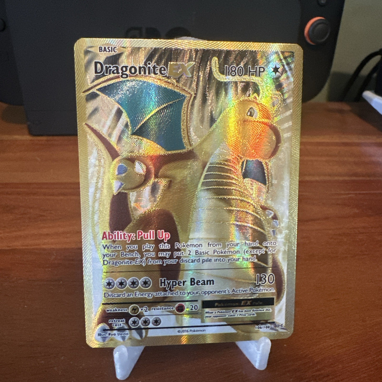 golden dragonite pokemon card - Dragonite-EX (106/108) - XY Evolutions this item offers a spectacular aesthetic for a gallery Mega Dragonite EX Mega Hyper