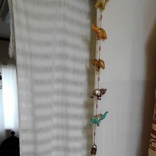 Indian Elephant Mobile - Fabric, Beads, Felt, Embroidery, Sequins, Bell