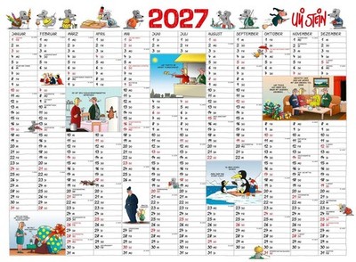 Uli Stein Jahresplaner 2027: Posterkalender Uli Stein