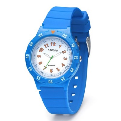Kids Analog Watch for Boys Girls 3-12 Age, 10Bar Kids Waterproof Watch with B...