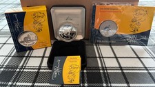 2007 Australian $1 Dollar  2 Coin Set Rolf Harris Silver Proof & Cupro Nickel