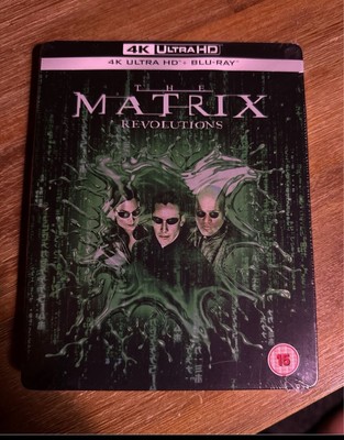 Matrix Revolutions Ltd Ed Steelbook 4K UHD Blu Ray Zavvi Exklusiv Dt Ton