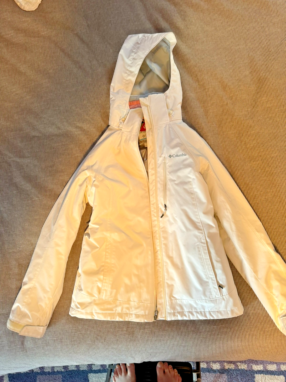 Columbia  Interchange Omni Heat Hooded Parka Womens M White