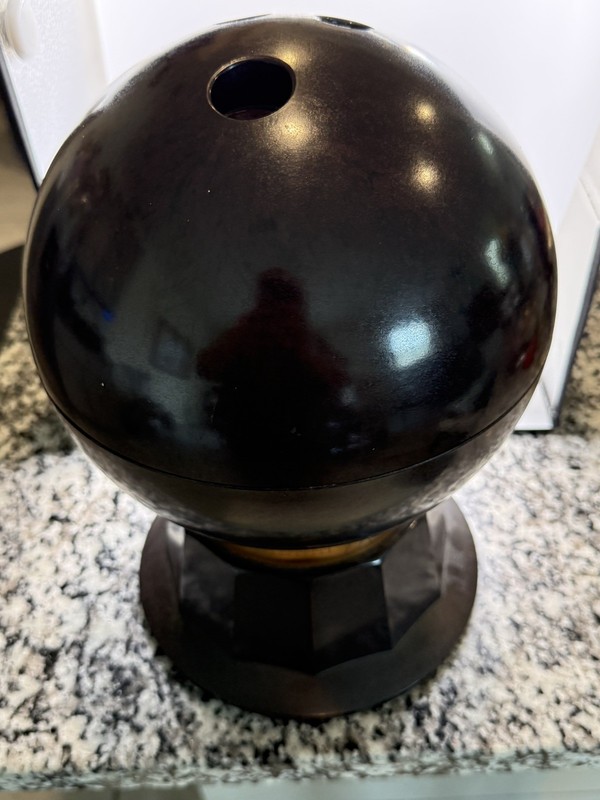 Vintage Evans Bakelite Bowling Ball Barware Cocktail Set Musical 1950s WORKS MCM