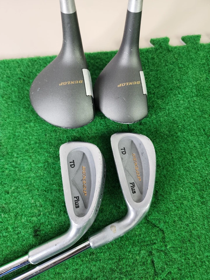 Paquete de palos de golf Dunlop TD Plus 1,5 maderas y 4,5 hierros diestro regular flexible acero Foto 4 de 4