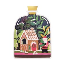 Paper Cut Art Christmas Card Laser Cut Gingerbread House Xmas Greeting Cards