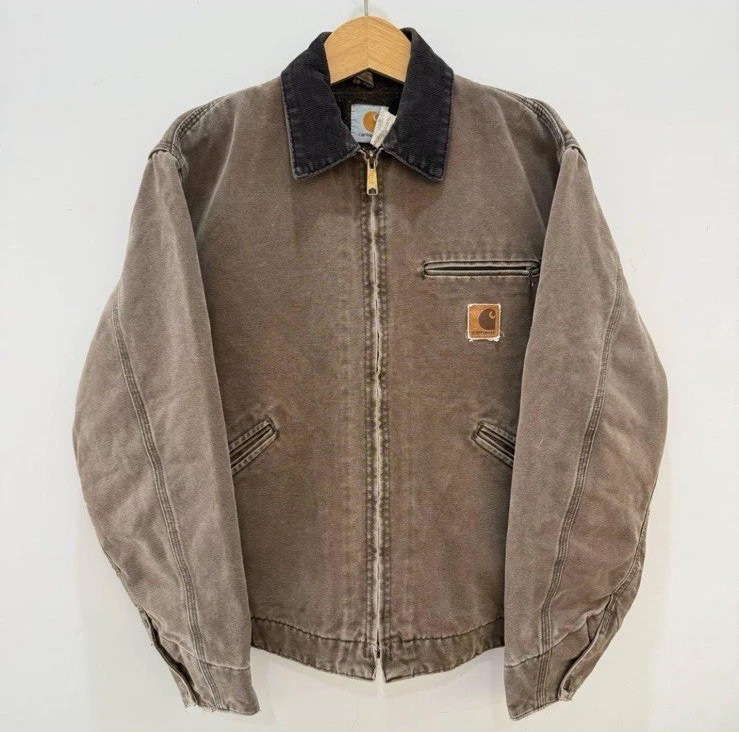 希少Carhartt Detroit Jacket J43 BRG size M Carhartt Detroit Jacket J43 CHT Men's Size:M 90's Made in