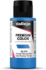 Vallejo Candy Racing Blue Premium (60ml Bottle) - Hobby and Model Acrylic Paint
