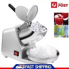 AU Electric Ice Crusher Shaver Commercial Machine Snow Cone Maker 380W 2200R/min