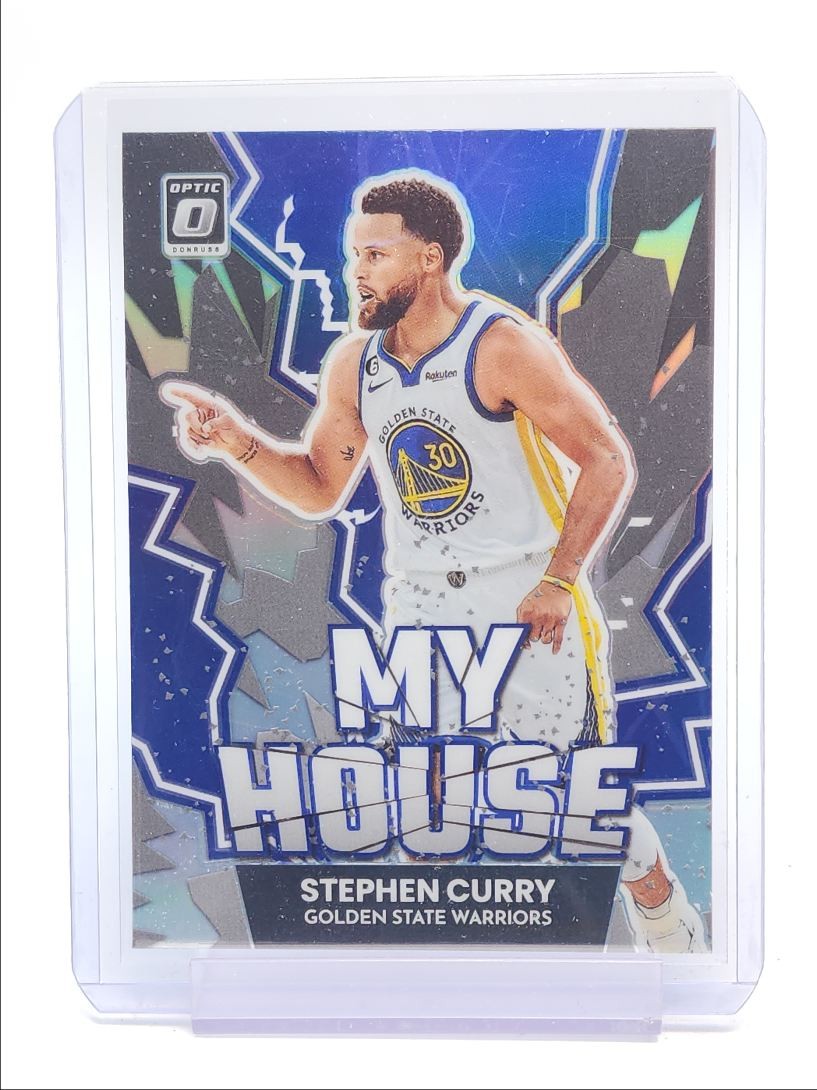 STEPHEN CURRY 2022-23 DONRUSS OPTIC MY HOUSE HOLO PRIZM WARRIORS Q4390
