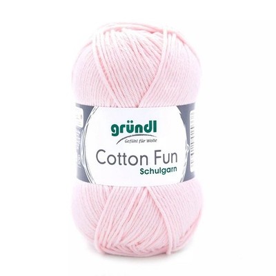 GRÜNDL WOLLE COTTON FUN 50 g ORCHIDEE SCHULGARN 100g/4,98 