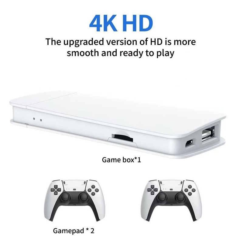 Video Game Console Retro 40000+ Games TV Stick 128G 4K HDMI 2Wireless Controller