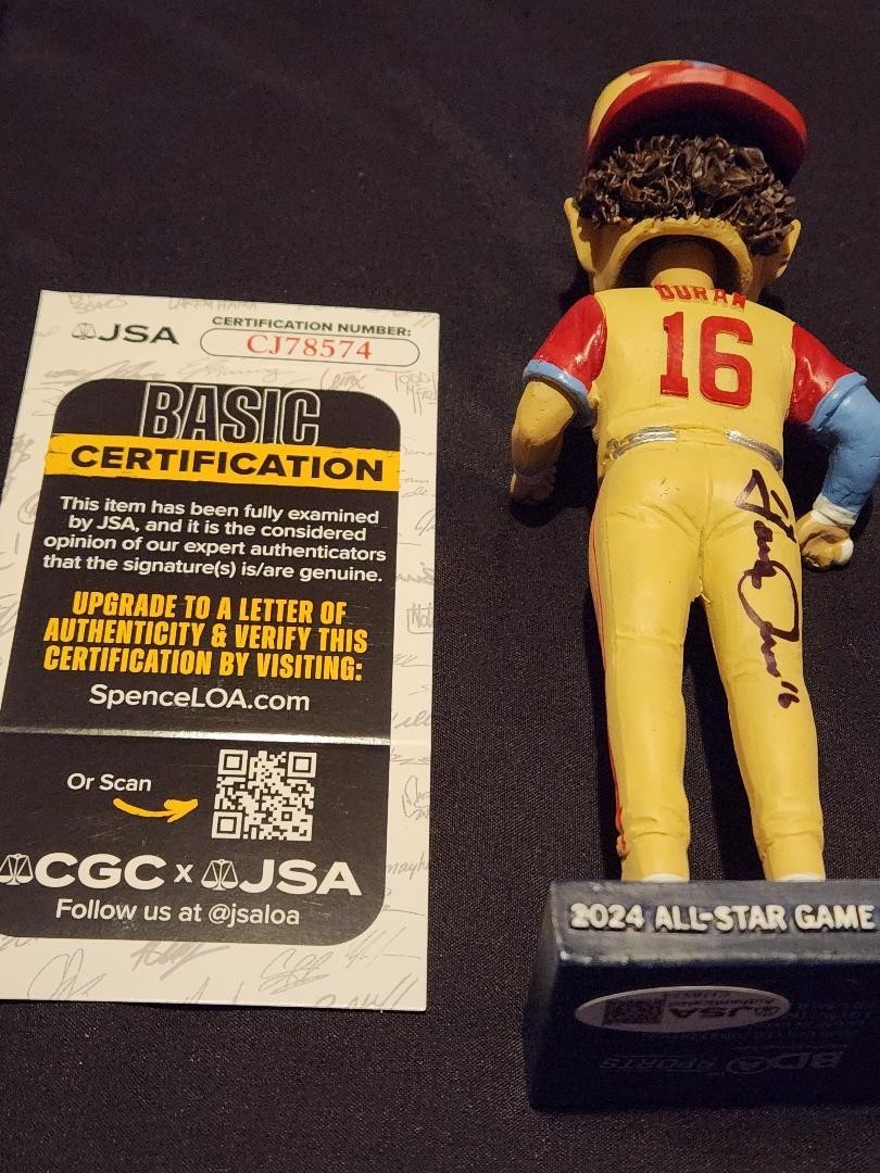 Jarren Duran signed All Star Game Bobblehead Boston Red Sox Fenway