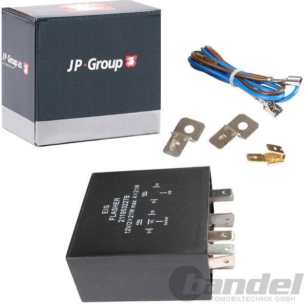 Jp Group Blinkerrelais 12V 9-POLIG Passend FüR Vw Transporter T1 KÄFer 1964-1967-image