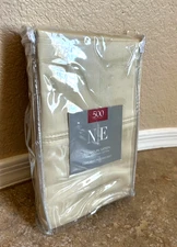 Noble Excellence NE King Pillowcase Set 500 TC Egyptian Cotton Sateen Sand NIP