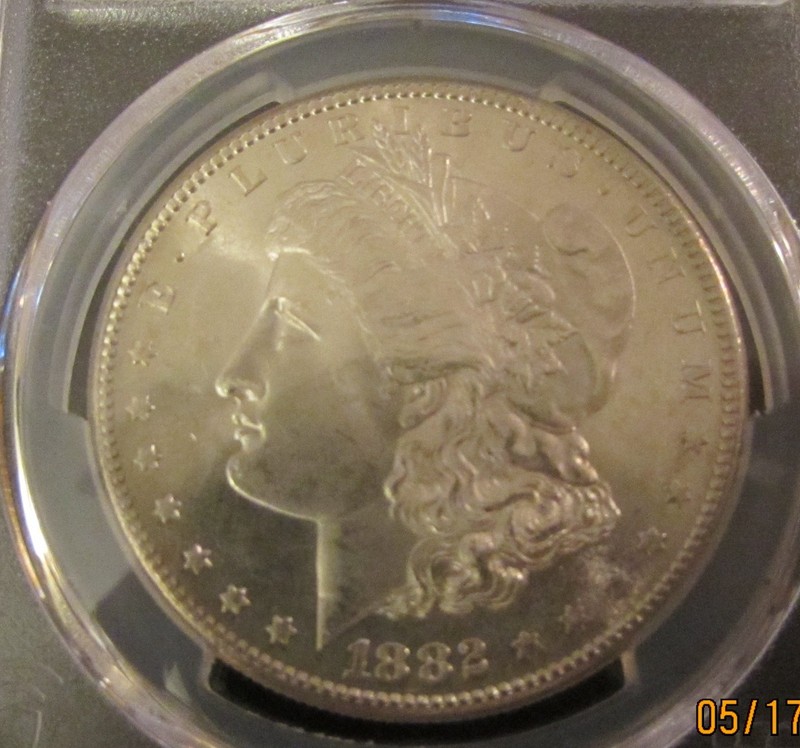 1882-S Morgan Silver Dollar PCGS MS-66 Gold Shield - Frosty and flashy!