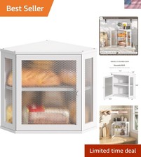 Airtight White Bread Box for Countertop - Spacious & Elegant Kitchen Storage