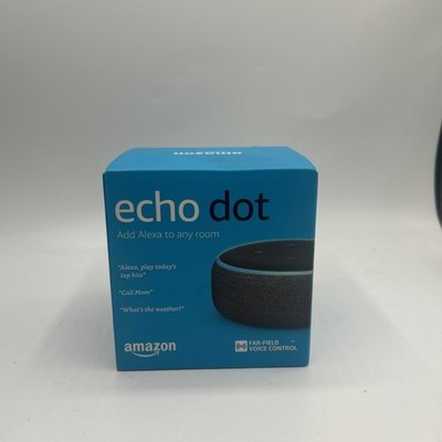 Echo Dot (3rd Gen) - Smart speaker with Alexa   Charcoal - Amazon Echo New