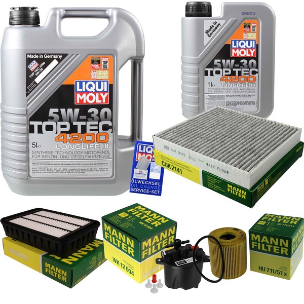 Inspektionskit Filter Liqui Moly ÖL 6L 5W-30 FüR CitroëN C-Crosser Enterprise-image
