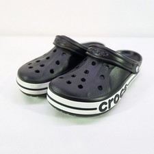 Crocs Bayaband Clogs Black White Unisex M8/W10 Lightly Used
