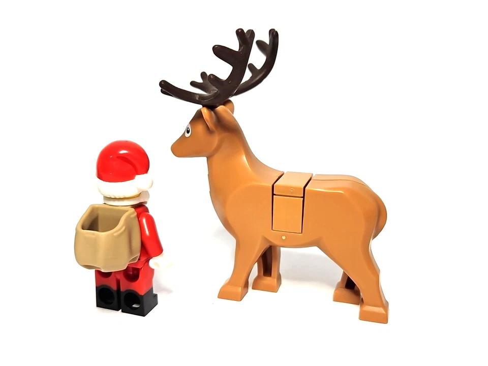 Lego Lote de Minifiguras Vacaciones Papá Noel Árbol de Navidad Reno Regalos Foto 4 de 4