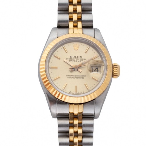 Rolex Datejust 69173 26mm Steel & Yellow Gold case and Champagne dial 1987
