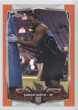 2014 Topps Chrome Retail Orange Refractor Kareem Martin #162 1u0