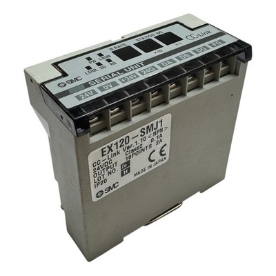 SMC EX120-SMJ1 CC-Link Serial Unit 24VDC Output Module Made in Japan