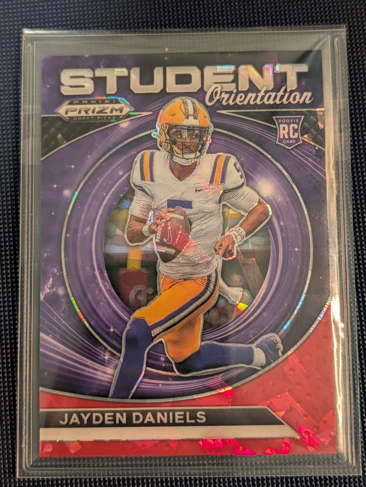 2024 Prizm Draft Picks - Student Orientation Jayden Daniels Red Ice Prizm (RC)