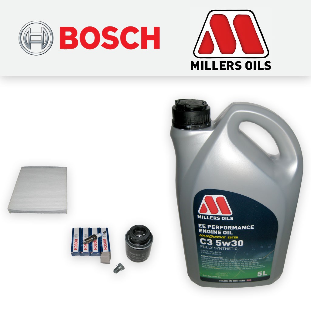SERVICE KIT for AUDI A1 1.4 TFSI CAXA OIL CABIN FILTERS PLUGS +OIL (2010-2010)